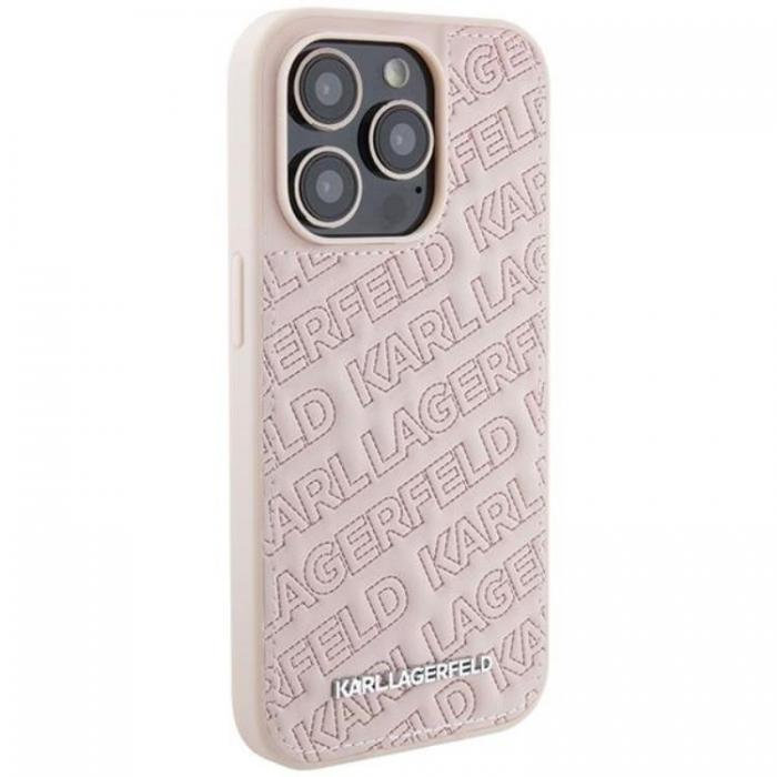 KARL LAGERFELD - KARL LAGERFELD iPhone 15 Pro Mobilskal Quilted K Pattern