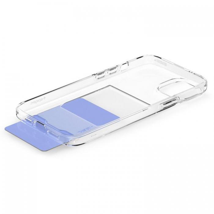 Spigen - Spigen iPhone 15 Plus Mobilskal Korthllare Crystal - Clear