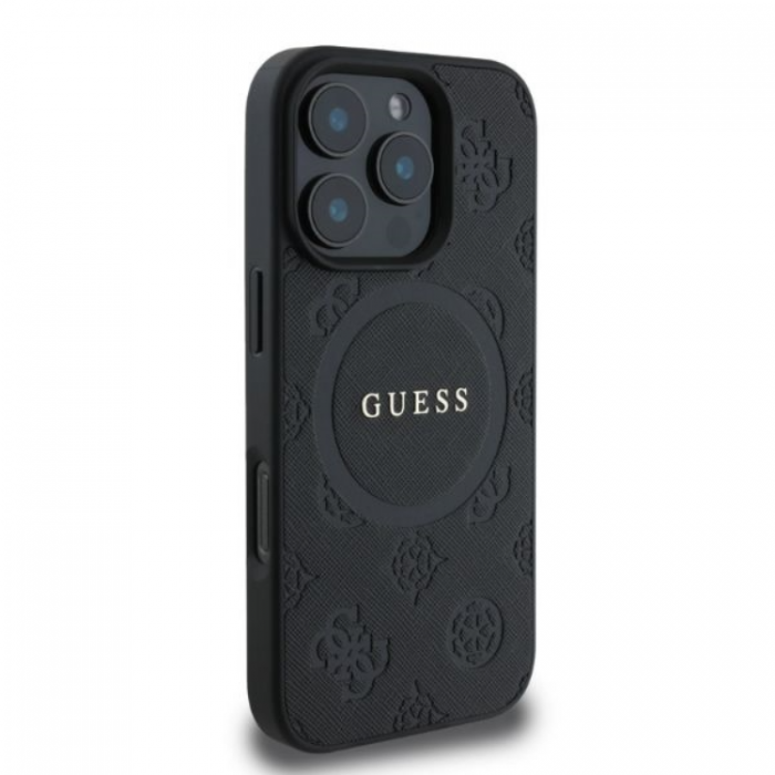 Guess - Guess iPhone 16 Pro Max Mobilskal Magsafe Saffiano Peony Logo