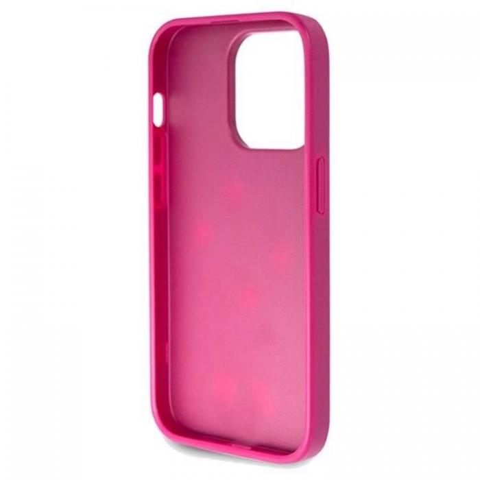 Guess - Guess iPhone 15 Pro Mobilskal Glitter Script Big - Rosa