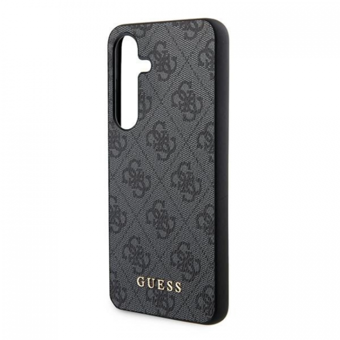 Guess - Guess Galaxy A55 5G Mobilskal Metall Gold Logo - Svart