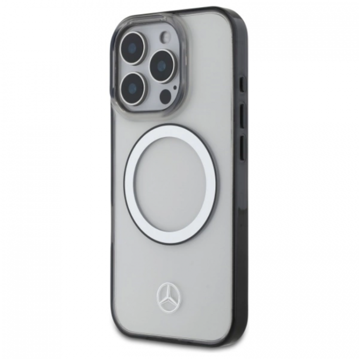 Mercedes - Mercedes iPhone 16 Pro Max Mobilskal Magsafe Printed Logo - Svart