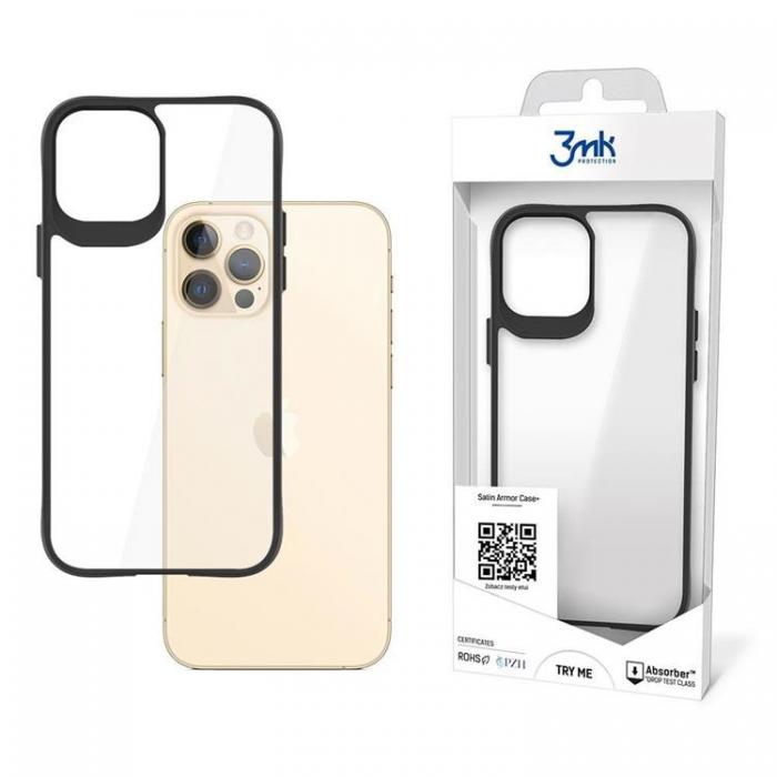 3MK - 3MK iPhone 12 Pro Max Skal Satin Armor Plus - Clear