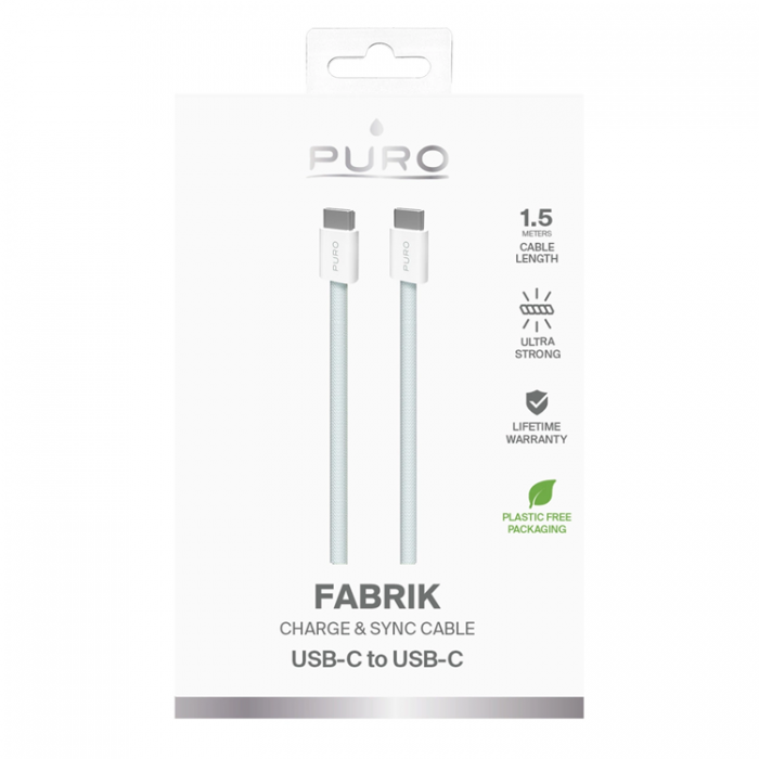 Puro - Puro USB-C Till USB-C Kabel 1.5m Fabrik - Bl