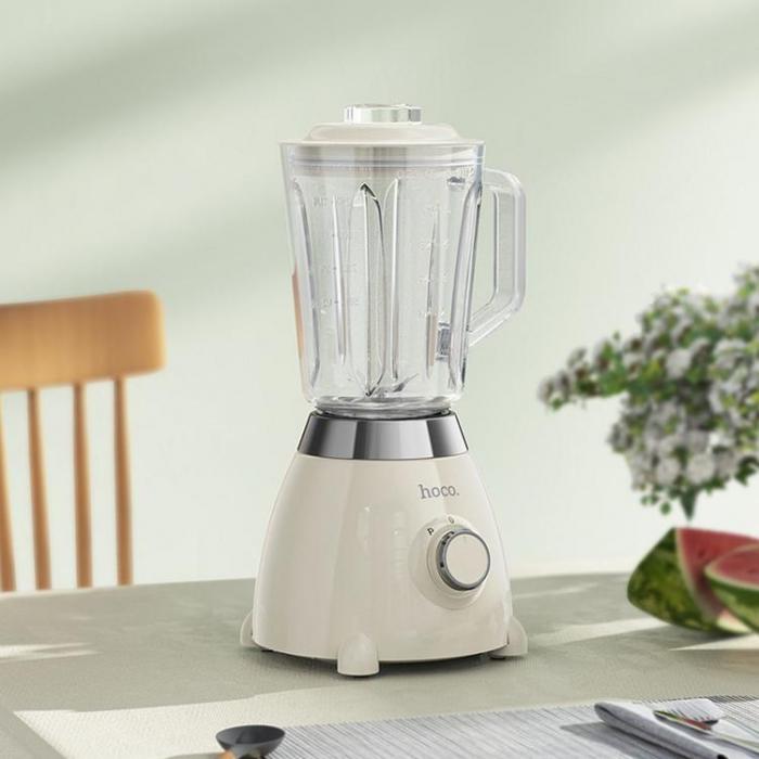 Hoco - Hoco Elektrisk Blender Mixer Retro Juicepress 1.5L - Milky Vit