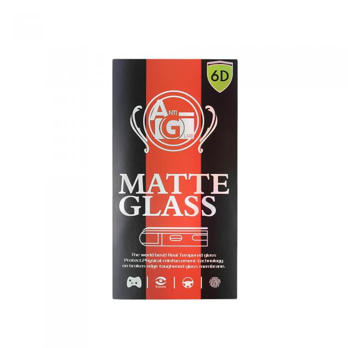 OEM - Skyddsglas matt hrdat fr iPhone 14 Pro svart kant