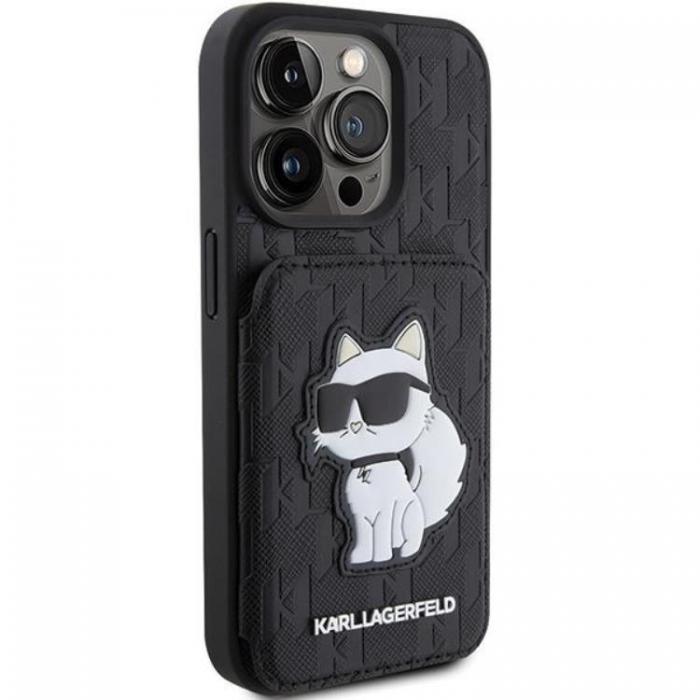 KARL LAGERFELD - Karl Lagerfeld iPhone 15 Pro Mobilskal Korthllare Choupette