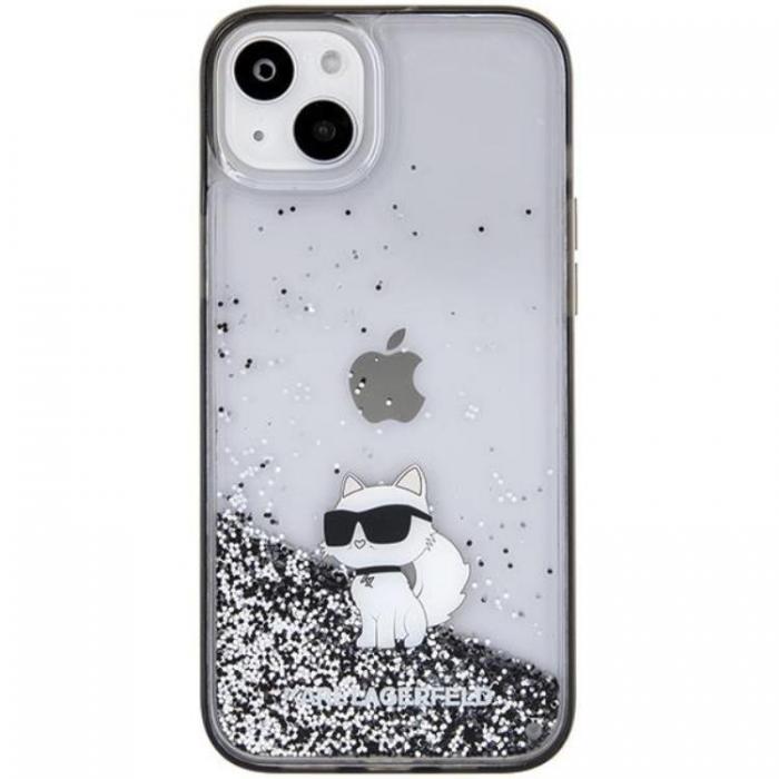 KARL LAGERFELD - KARL LAGERFELD iPhone 15 Plus Mobilskal Liquid Glitter Choupette