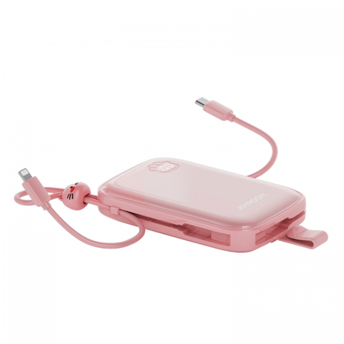 Joyroom - Joyroom Powerbank 22.5W 20000mAh + USB-C Kabel - Rosa