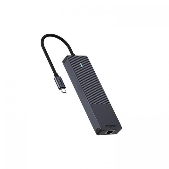 Rapoo - RAPOO Multiport UCM-2002 6-i-1 USB-C-Adapter