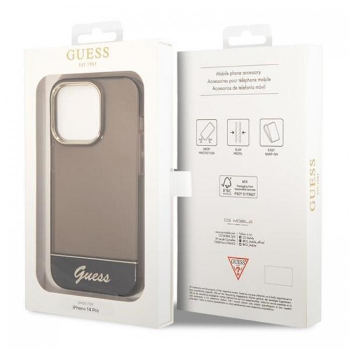 Guess - GUESS iPhone 14 Pro Max Skal Translucent - Svart