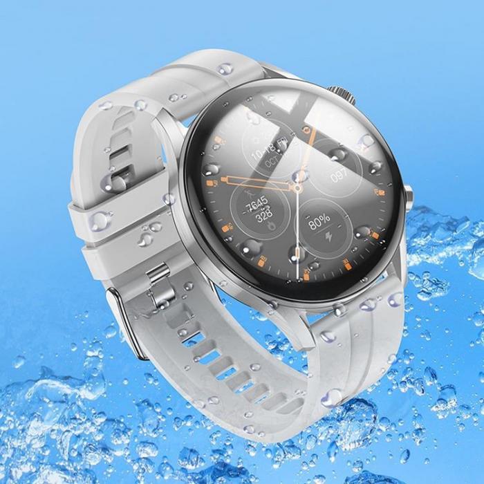 Hoco - Hoco Smart Watch med samtalsfunktion Y7 Pro - Silver