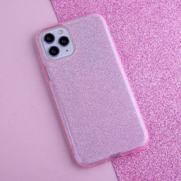 OEM - Glitter Skal 3in1 fr iPhone X/XS - Rosa