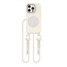 Tech-Protect - Tech-Protect iPhone 16 Pro Mobilhalsband Skal Magsafe Magnecklace - Latte