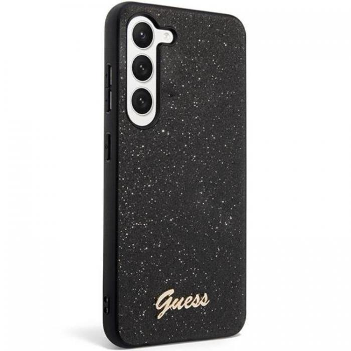 Guess - Guess Galaxy S23 Plus Skal Glitter Script - Svart