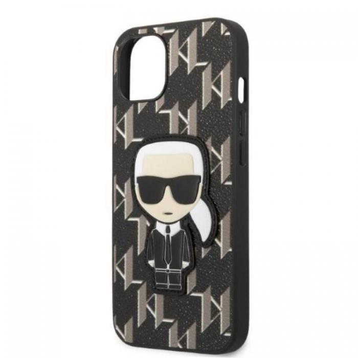 KARL LAGERFELD - Karl Lagerfeld iPhone 13 Skal Monogram Ikonik Patch - Svart