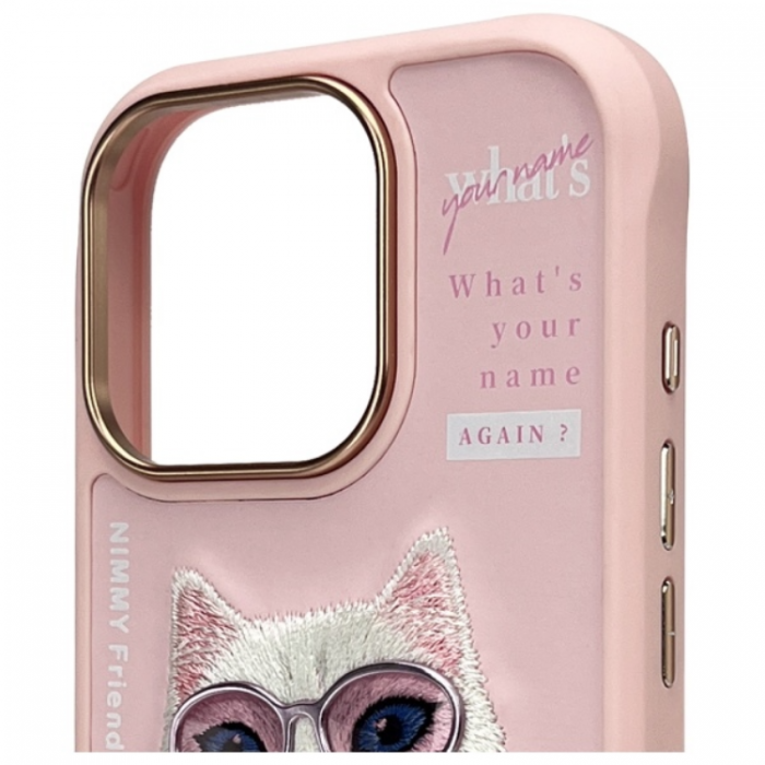 NIMMY - Nimmy iPhone 16 Pro Max Mobilskal Cool & Cute 2.0 Cat - Rosa