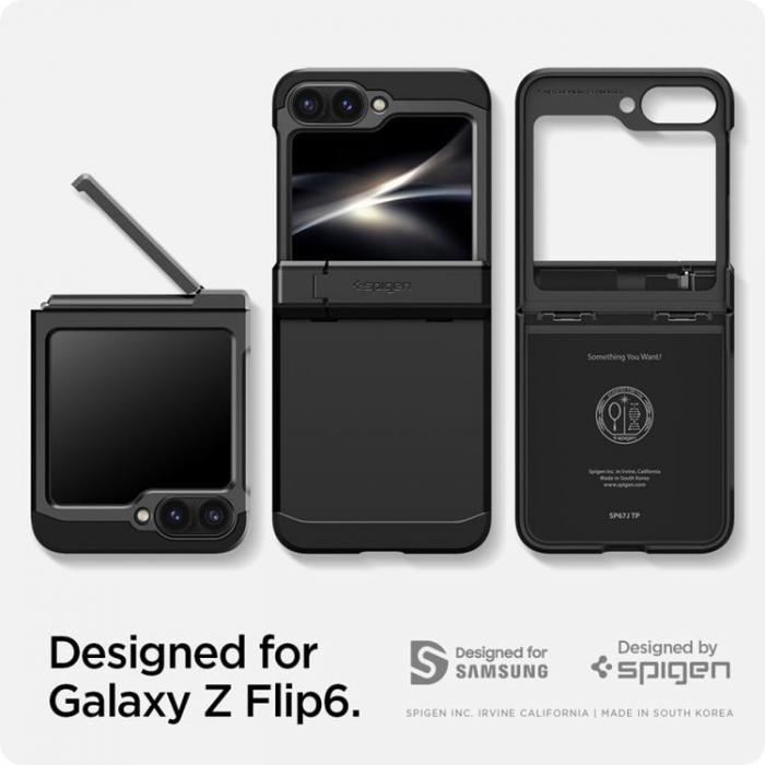 Spigen - Spigen Galaxy Z Flip 6 Mobilskal Tough Armor Pro - Svart