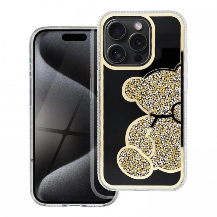 A-One Brand - iPhone 16 Pro Max Mobilskal Teddy Bear - Guld