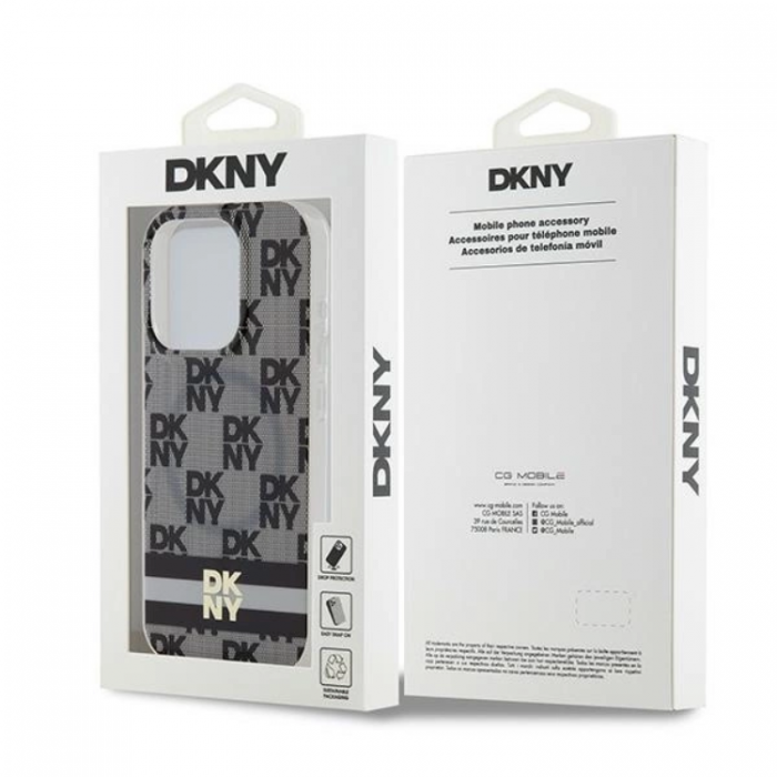 DKNY - DKNY iPhone 14 Pro Mobilskal Magsafe IML Checkered Mono