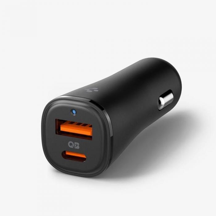 Spigen - Spigen Billaddare 48W EV482 Arcstation Essential - Svart