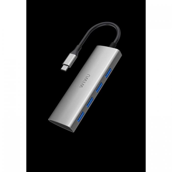 WIWU - WiWU HUB Alpha A440 Pro USB C do 4x USB3.0