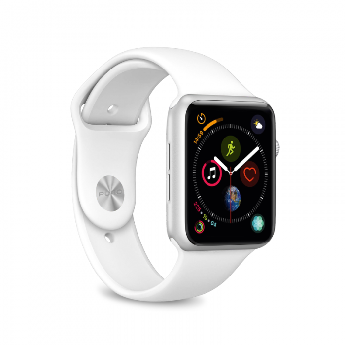 Puro - Puro Apple Watch 38/40/41 mm Armband Silikon - Vit