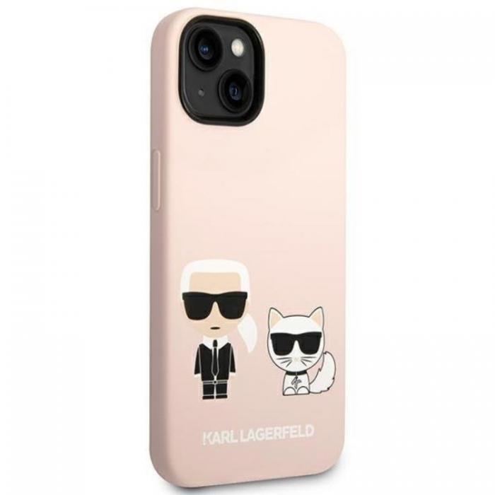 KARL LAGERFELD - Karl Lagerfeld iPhone 14 Skal Magsafe Silicone Karl & Choupette