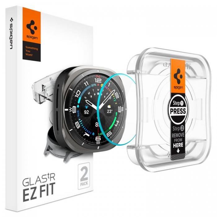 Spigen - [2-Pack] Spigen Galaxy Watch Ultra (47mm) Hrdat glas Skrmskydd EZ Fit