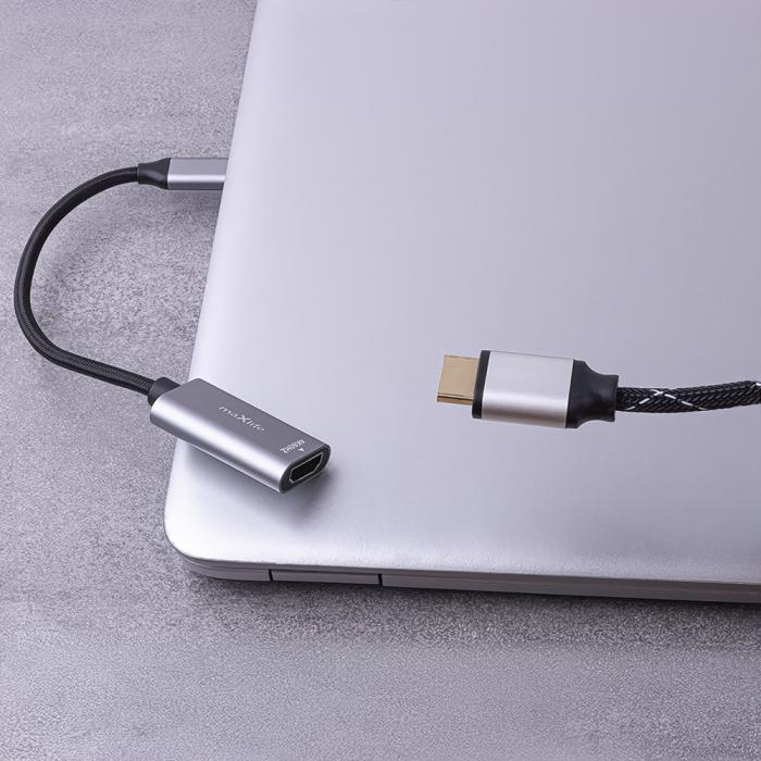 Maxlife - Maxlife HDMI till USB-C Adapter 4K 60HZ - Svart