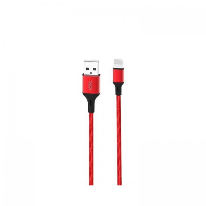 XO - XO USB-A Till Lightning Kabel 1m 2.4A NB143 - Rd