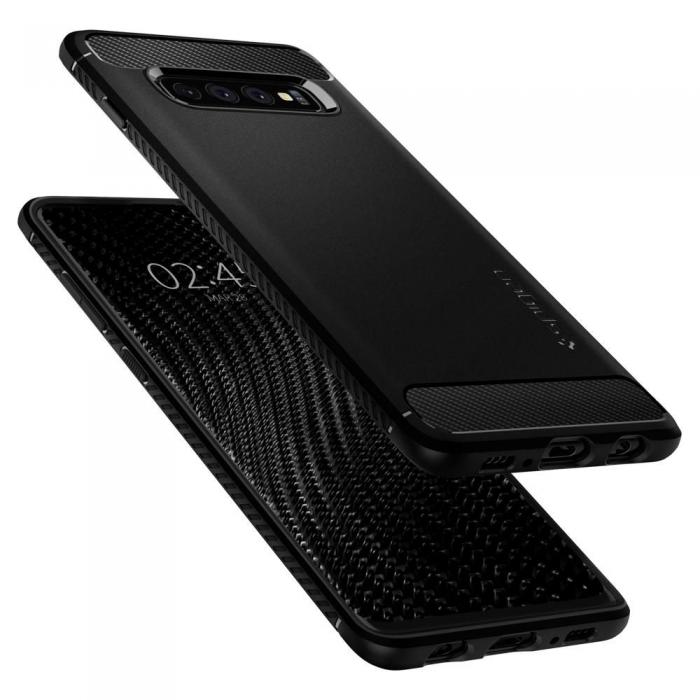 UTGATT5 - SPIGEN Rugged Armor Galaxy S10 + Plus Mattsvart