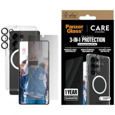 PanzerGlass - [3in1] CARE Galaxy S25 Ultra MagSafe Skal, Privacy Härdat Glas, Kameralinsskydd