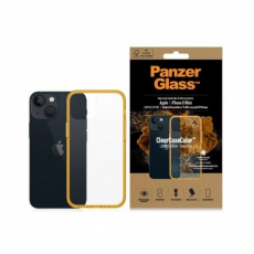 PanzerGlass - PanzerGlass iPhone 13 Mini Mobilskal Antibacterial - Transparent/Gul