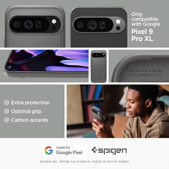 Spigen - Spigen Google Pixel 9 Pro XL Mobilskal Rugged Aromor - Gr