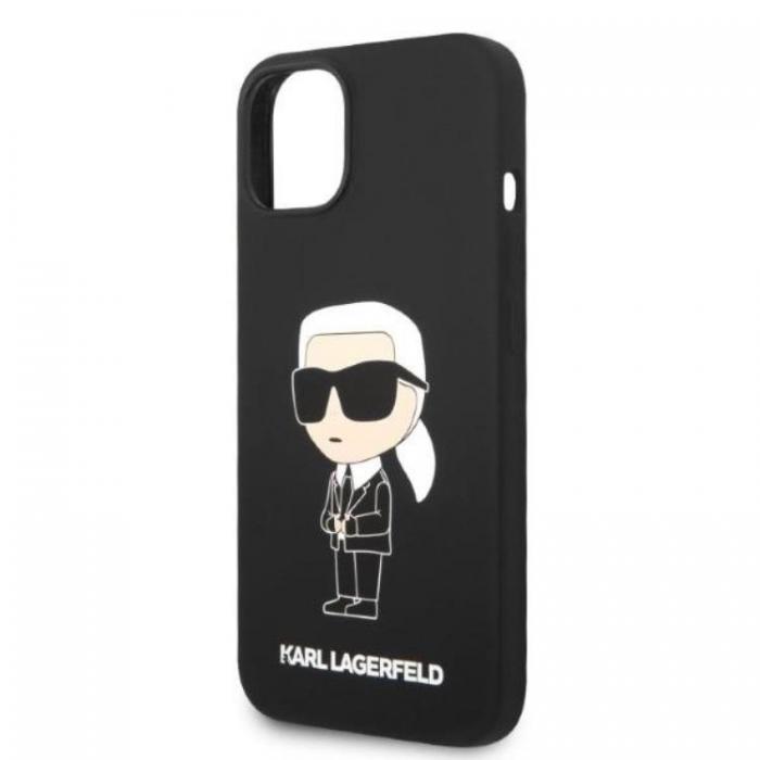 KARL LAGERFELD - Karl Lagerfeld iPhone 14 Plus Skal Silicone Ikonik - Svart