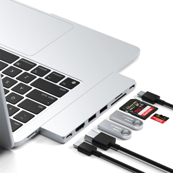 Satechi - Satechi USB-C Pro Hub Slim - Silver