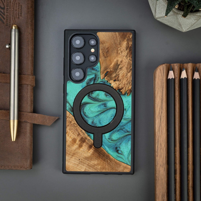 Bewood - Bewood Galaxy S24 Ultra Mobilskal MagSafe Unique Turquoise