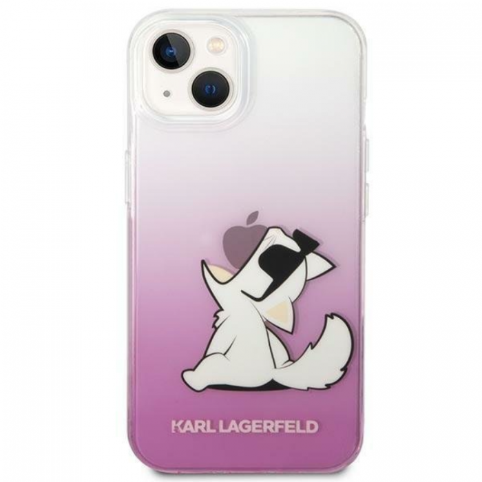 KARL LAGERFELD - Karl Lagerfeld iPhone 14 Plus Skal Choupette Fun - Rosa