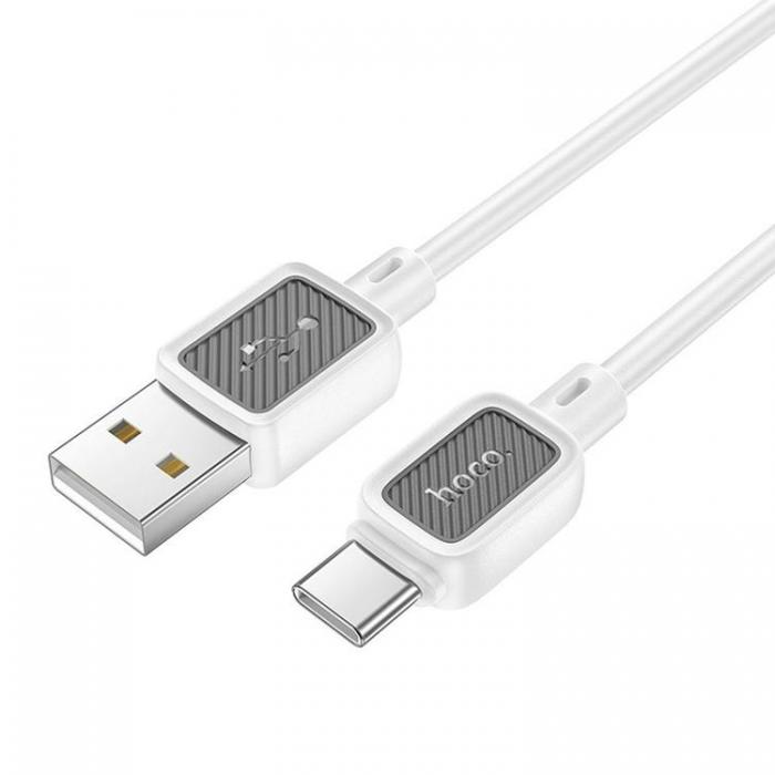 Hoco - Hoco USB-A Till USB-C Kabel 3A 1m X108 - Vit