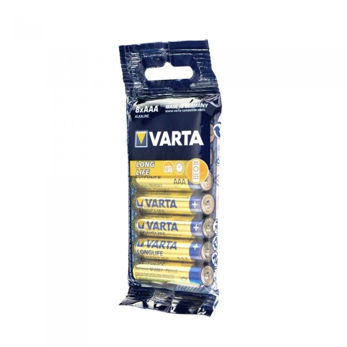 VARTA - Varta 8-st Alkaliskt Batteri R3 (AAA) Longlife