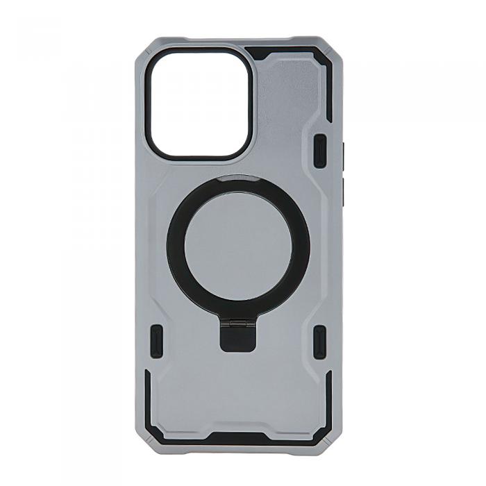 OEM - iPhone 15 Defender Mag Ring Skal - Silver