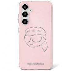 KARL LAGERFELD - Karl Lagerfeld Galaxy S25 Ultra Mobilskal Rhinestones Karl Head - Rosa