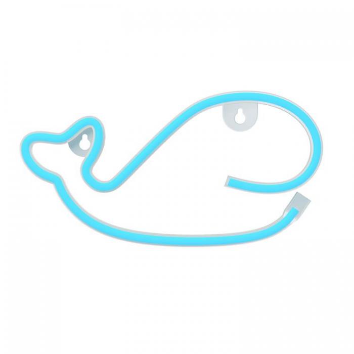 Forever Light - Forever Light LED Neon WHALE Bat + USB FLNE19 - Bl