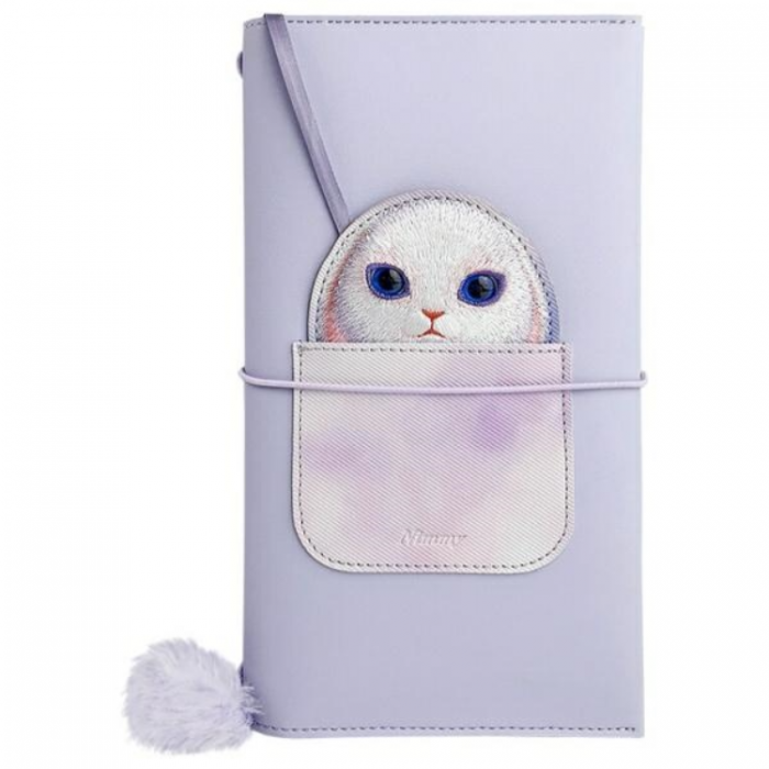 NIMMY - Nimmy Set 2in1 Notebook + Pen Big Eyed Pet 2.0 Rabbit - Lila