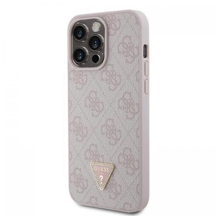 Guess - Guess iPhone 15 Pro Max Mobilskal Diamond Triangle - Rosa