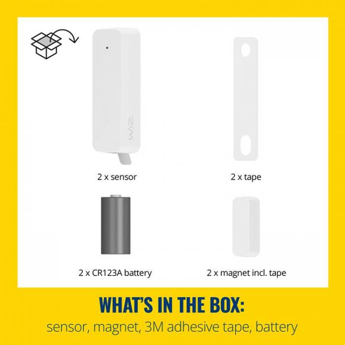 Wiz - Wiz WiFi Smart Kontaktsensor 2-pack