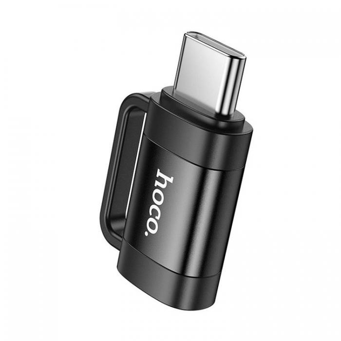 Hoco - Hoco Adapter OTG USB-C Till Lightning 3A UA31E - Svart