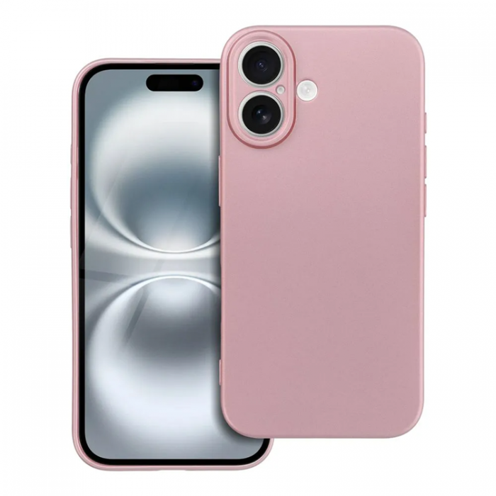 A-One Brand - iPhone 16 Mobilskal Metallic - Rosa