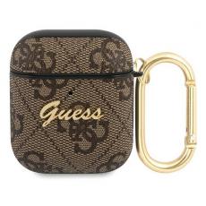 Guess - Guess Script Metall Collection Skal AirPods - Brun